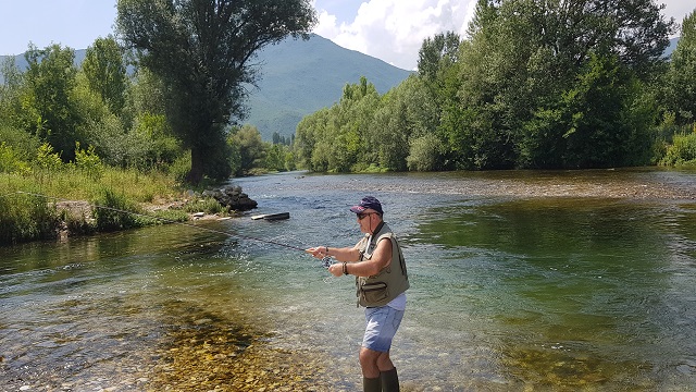 Tane from Tumut Fly Fishing on the Treska River in the Macedonian Mountains